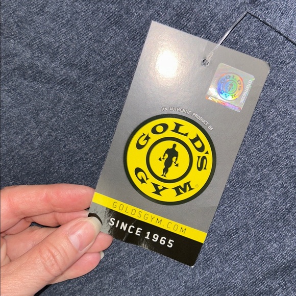 GOLD’S GYM Blue SHREDDED T-Shirt - Picture 10 of 11